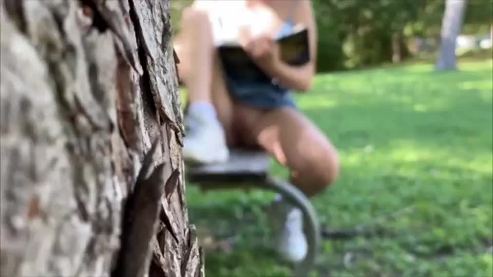 cosmickitti horny teen in park