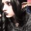 lavenderthief nerdy goth girl with piercing