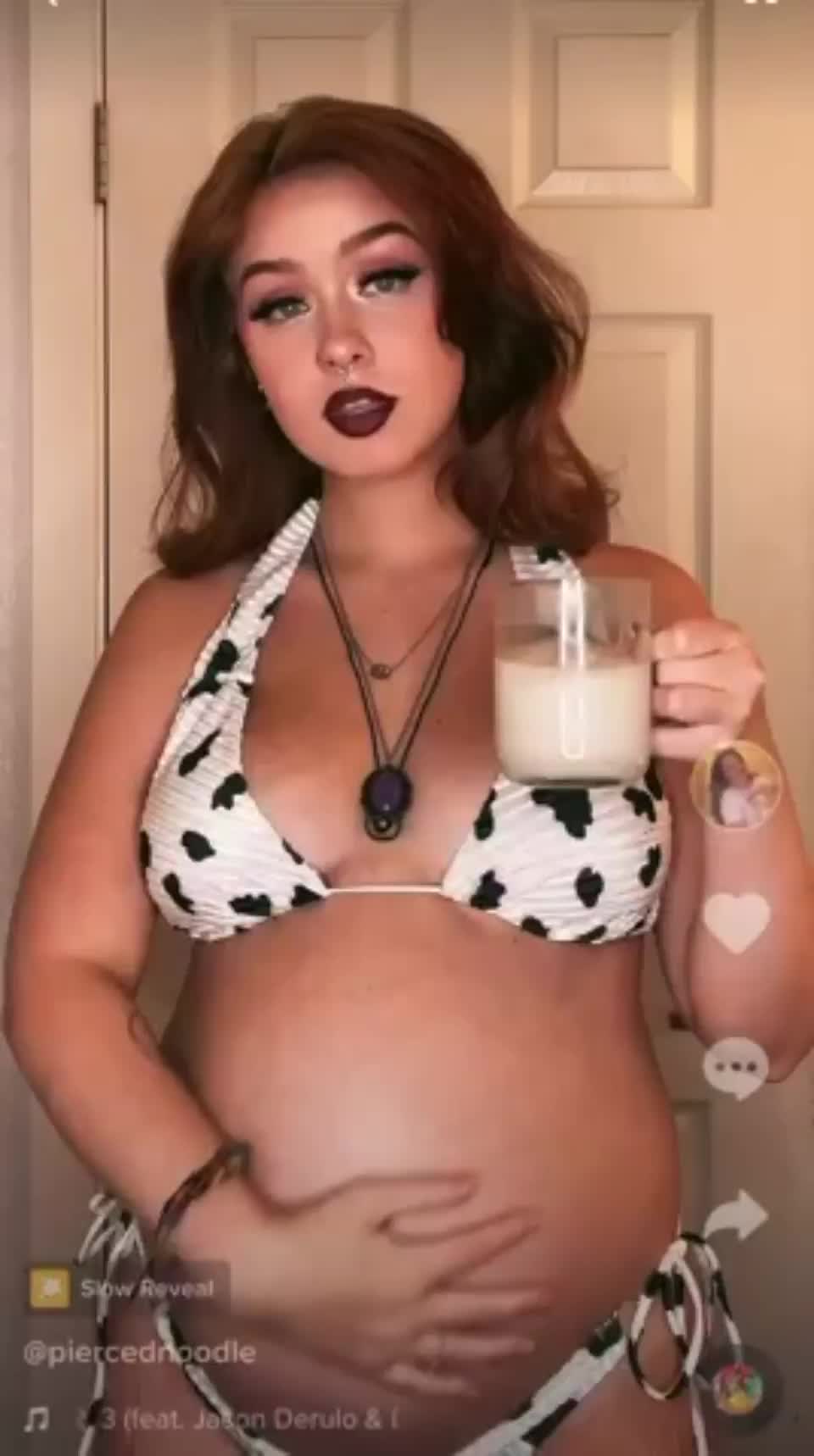 Naked Pregnant Goth - Pregnant Goth Milf Wife Porn Video by gothmilf