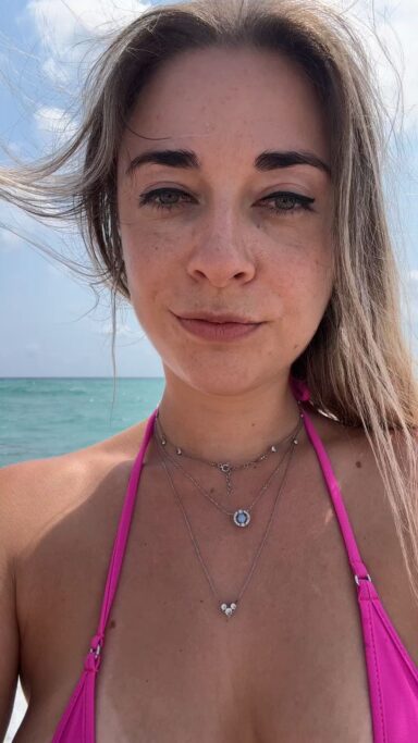 beach bikini lesbian flashing tits