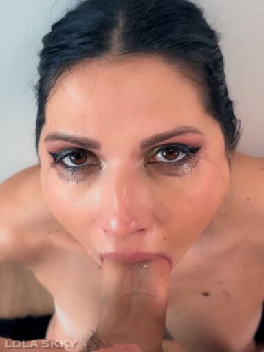 submissive whore deep blowjob