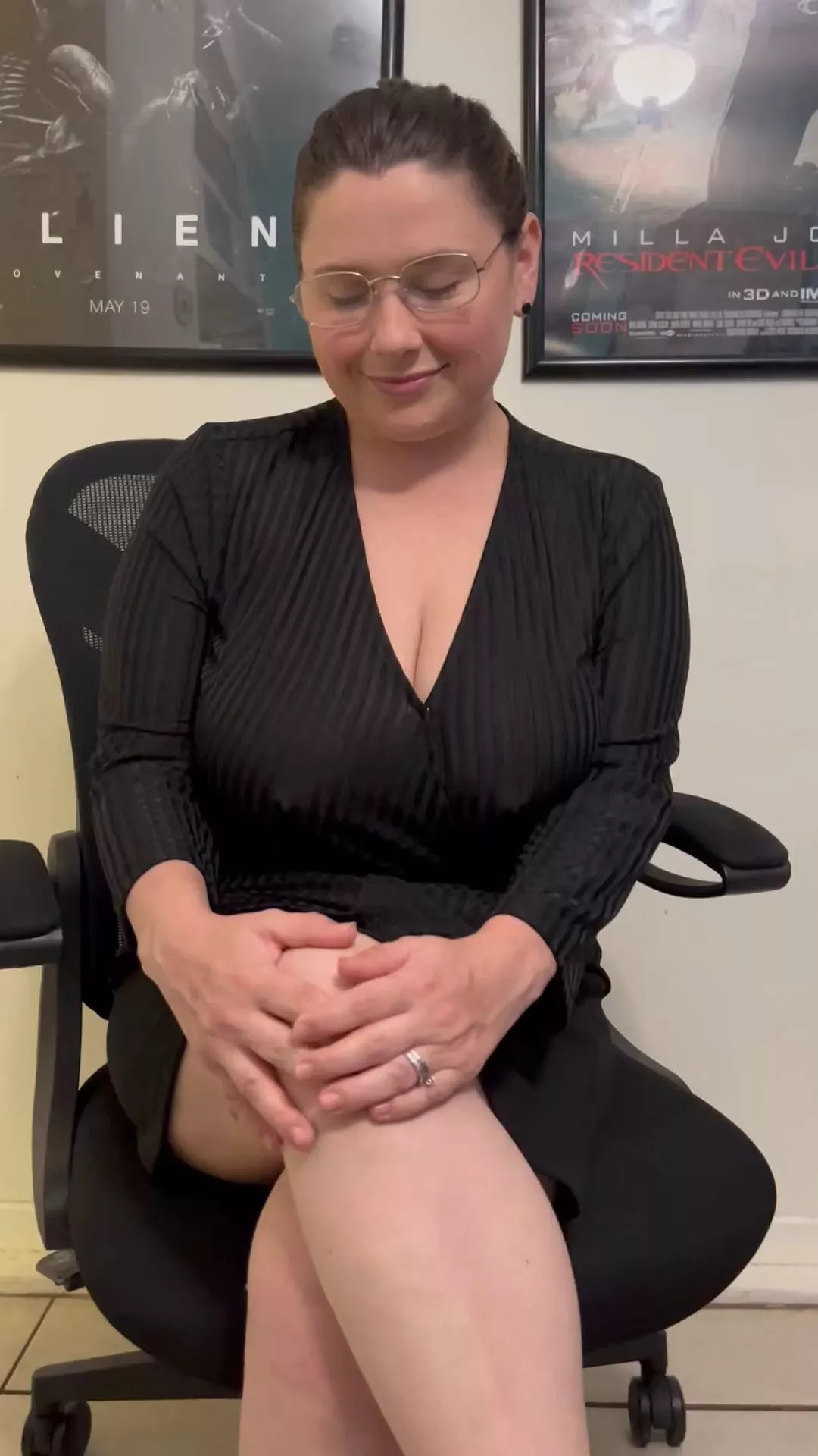 huge tits reveal secretary